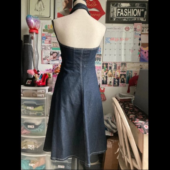 Ralph Lauren Denim Dress with 4 pockets - Picture 3 of 8